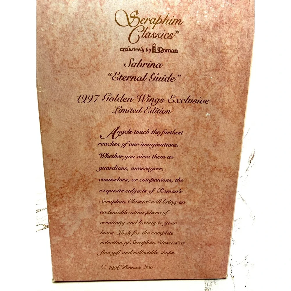 Seraphim Classics Sabrina Eternal Guide Angel Figurine 78046 1997‎ Golden Wings